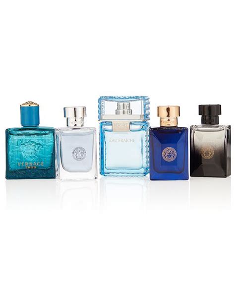 versace men's 5 pc miniatures gift set|versace mini fragrance gift set.